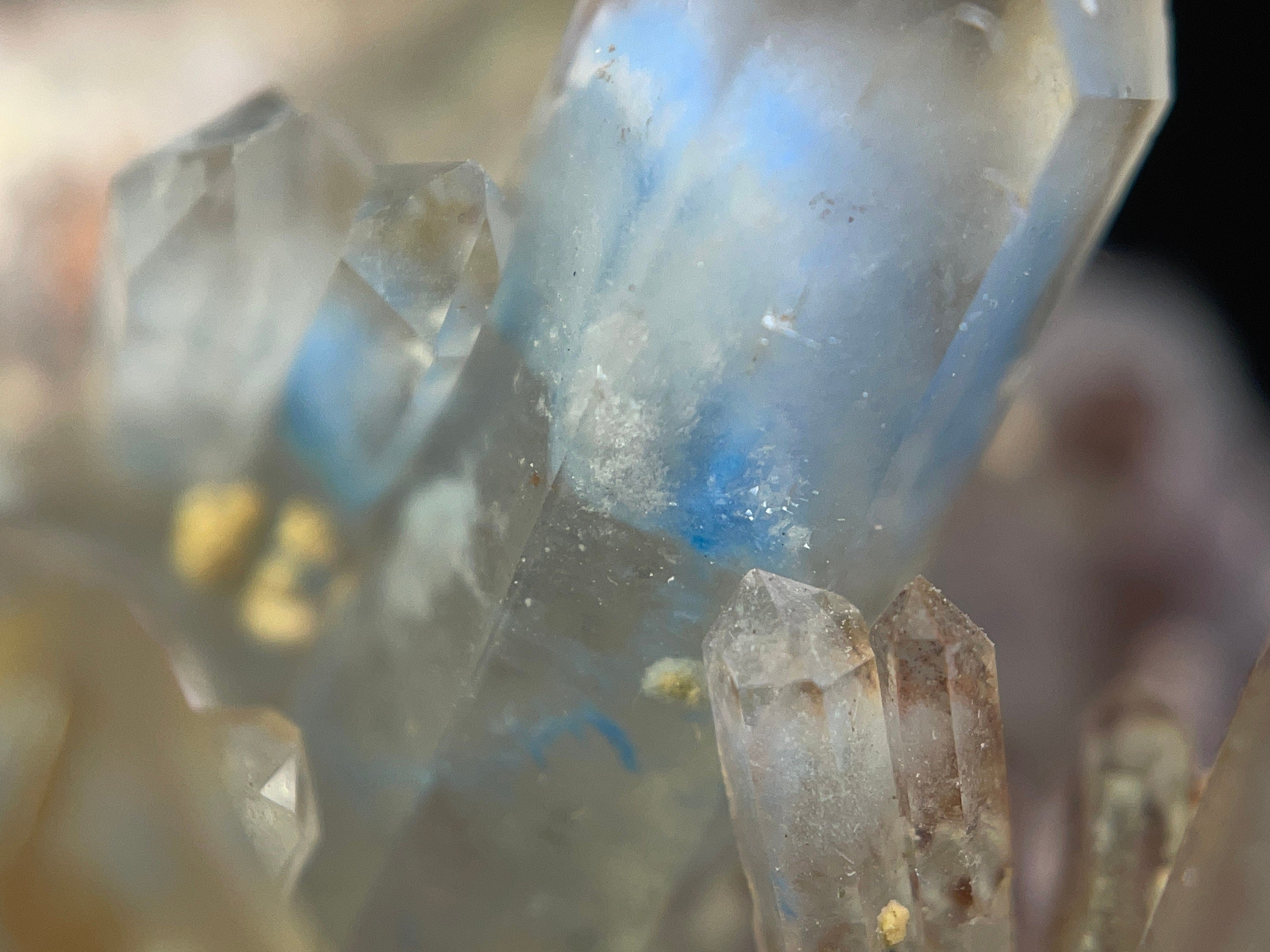 PAPAGOITE in QUARTZ Raw Crystal Cluster with Hematite - Rare Metaphysical Healing Stones for Meditation, Reiki & Energy Work - Natural Mineral Specimen for Collectors & Spiritual Healing