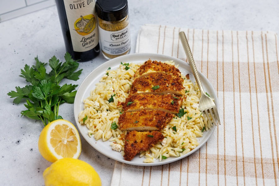 Premium Lemon Garlic Infused Extra Virgin Olive Oil - Cold Pressed, Organic, Rich Flavor for Cooking, Salads, Marinades & Dipping - Perfect for Mediterranean Dishes & Healthy Recipes