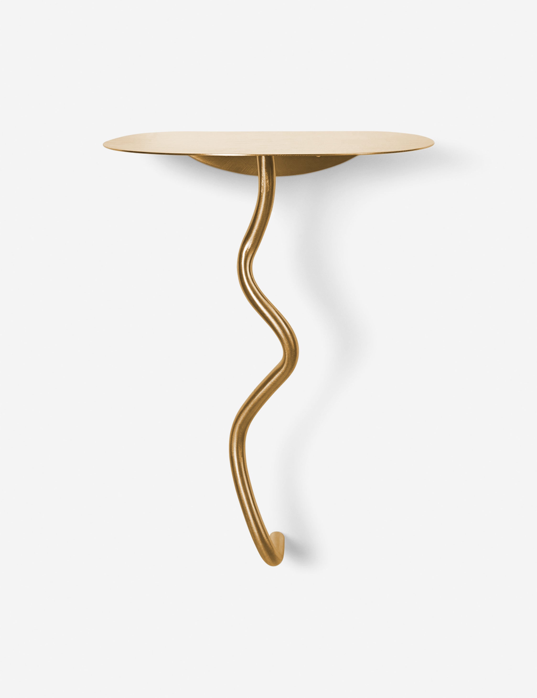 Ferm Living Curvature Wall Table - Modern Floating Shelf for Small Spaces | Perfect for Living Room, Bedroom, or Entryway Decor