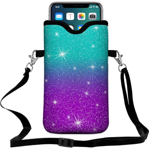 Teal Purple Glitter