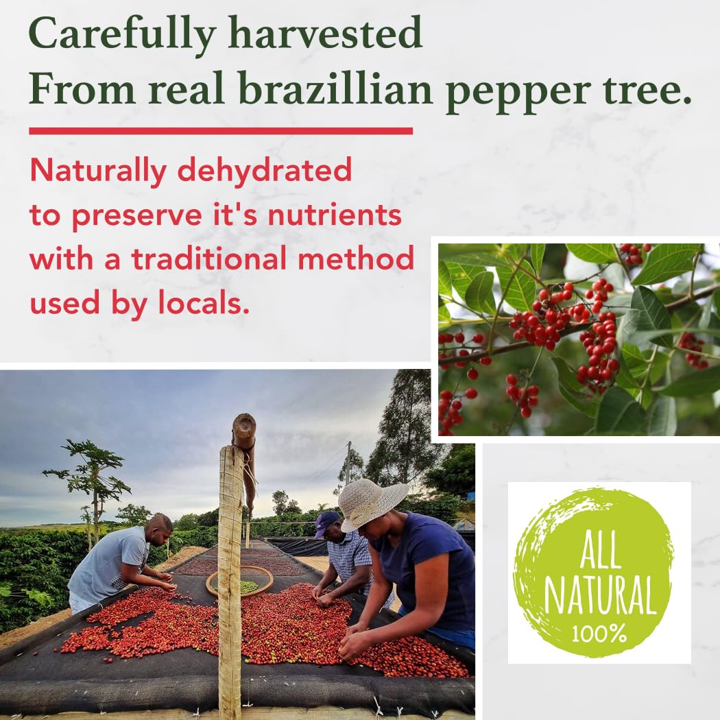 Premium 4oz Pink Peppercorns from Malabar - Whole Pink Pepper for Grinder Refill | Bulk Fresh Peppercorns, Black Pepper Alternative | Perfect for Gourmet Cooking, Spice Blends & Gift Sets