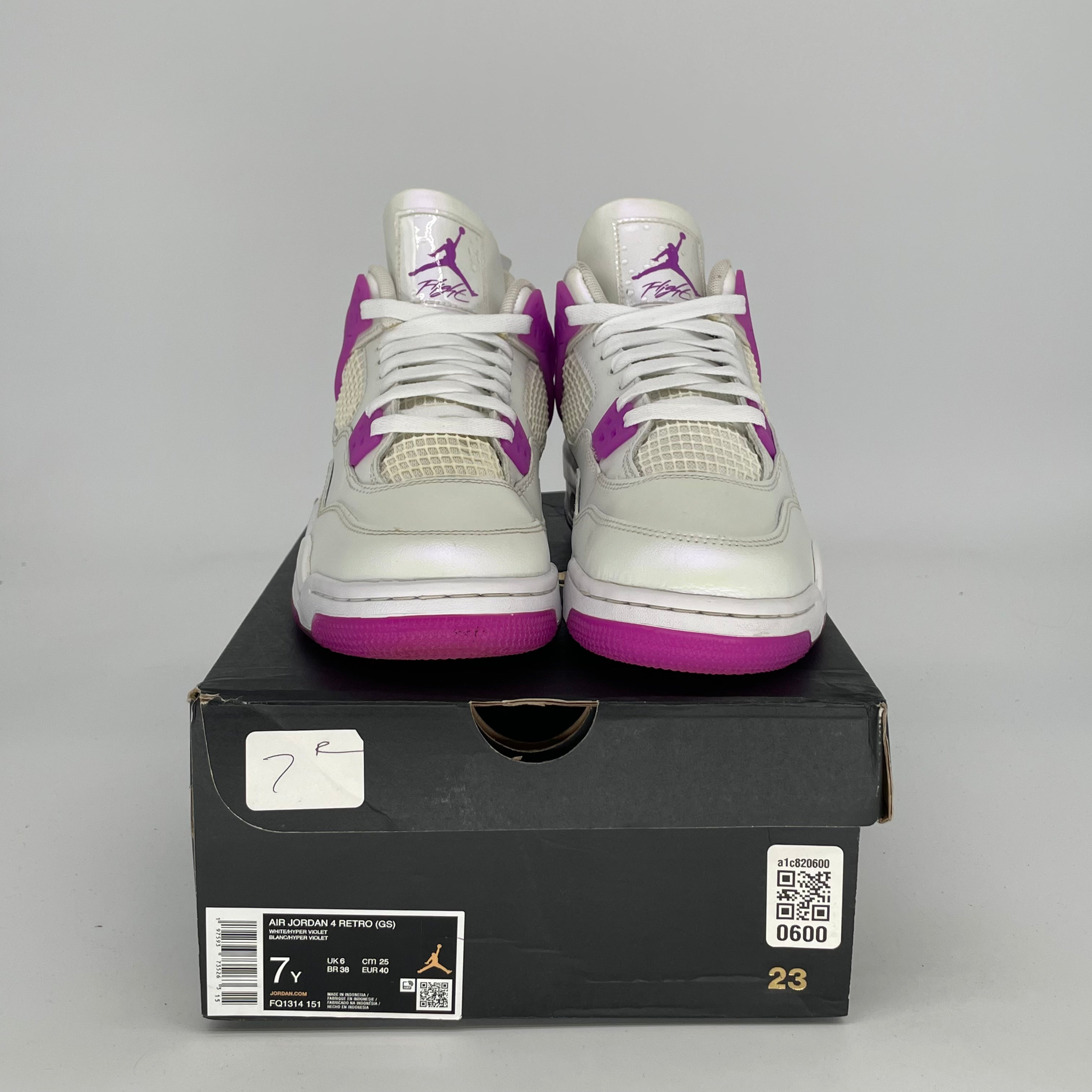 AIR JORDAN 4 HYPER VIOLET Basketball Shoes - Women's Size 7/8.5W (FQ1314-151) | Retro Sneakers for Running, Gym & Streetwear Fashion