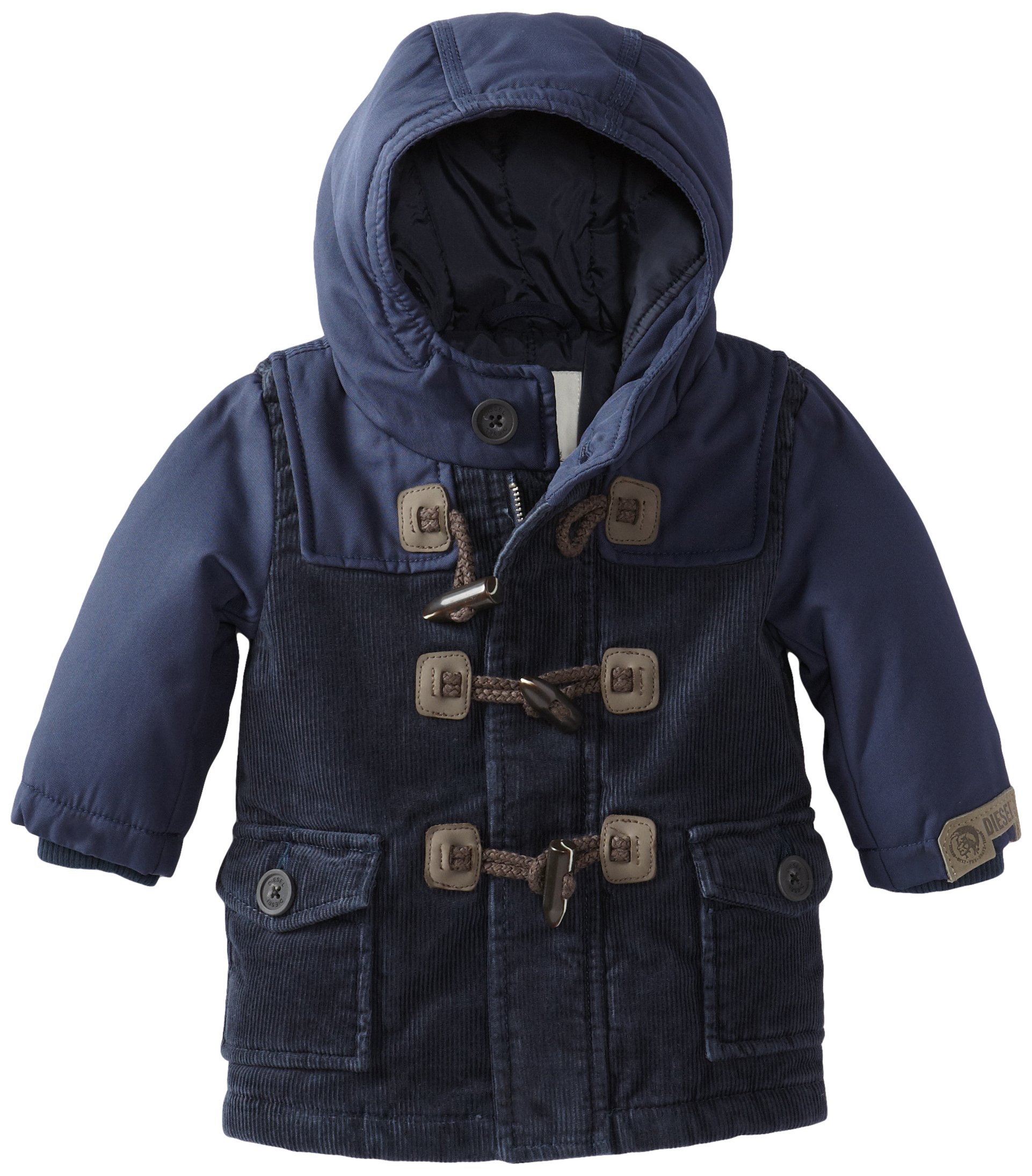 Diesel Baby Boys' Corduroy Jacket with Toggle Buttons - Warm & Stylish Winter Outerwear for Toddlers - Perfect for Playdates, Park Visits & Family Outings
