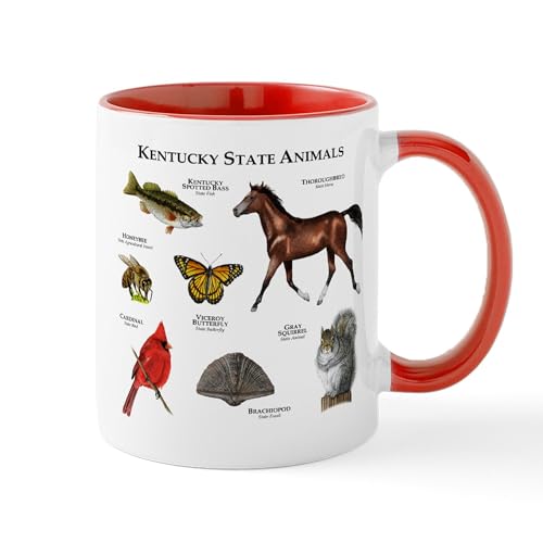 White/Red Inside - Kentucky State Animals Mug