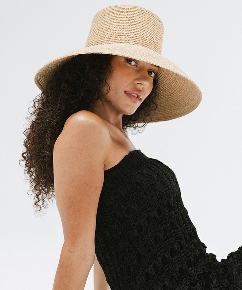 Jolie Packable Straw Bucket Hat for Women - UPF 50+ Sun Protection, Foldable Travel Beach Hat for Summer Outdoor Activities