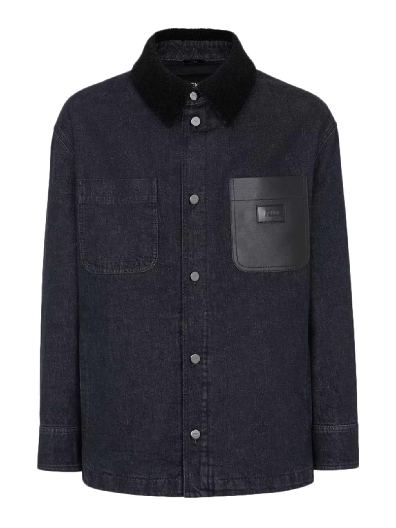 Fendi Black Denim Jacket FW1363ATK7 F0QA1 - Stylish & Trendy Women's Fashion for Casual Outings & Nightlife