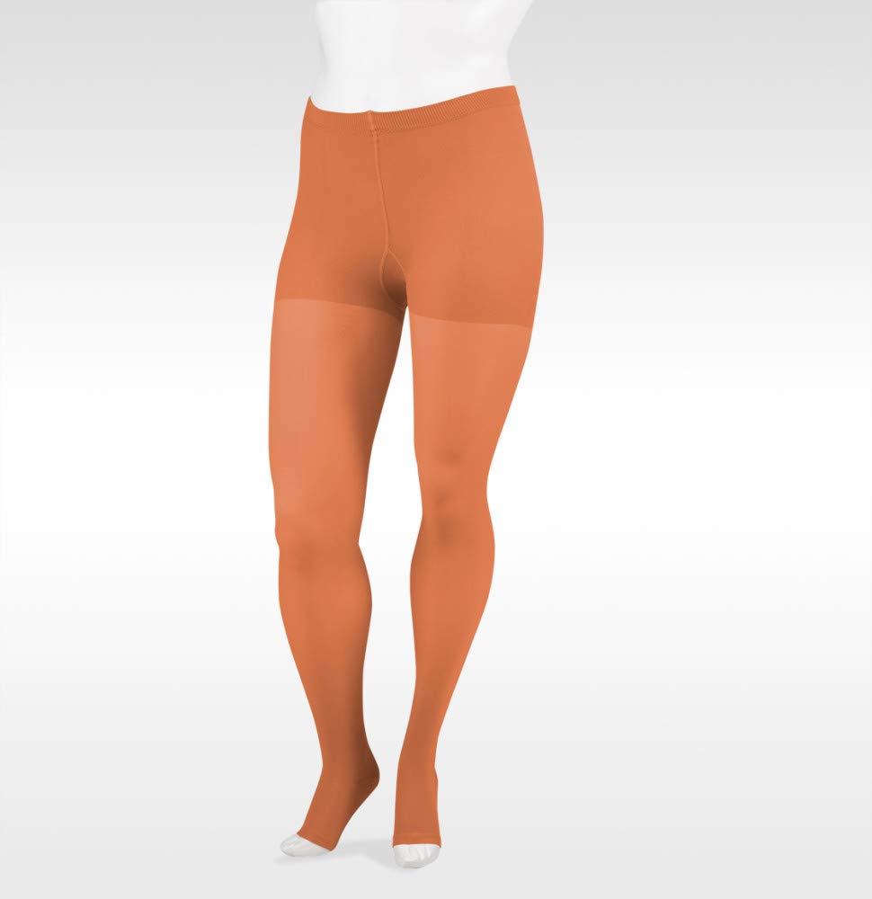 Juzo Soft 2002 30-40mmHg Open Toe Compression Pantyhose for Women - Medical Grade Support Stockings for Varicose Veins, Swelling & Circulation - Perfect for Travel, Pregnancy & Post-Surgery Recovery