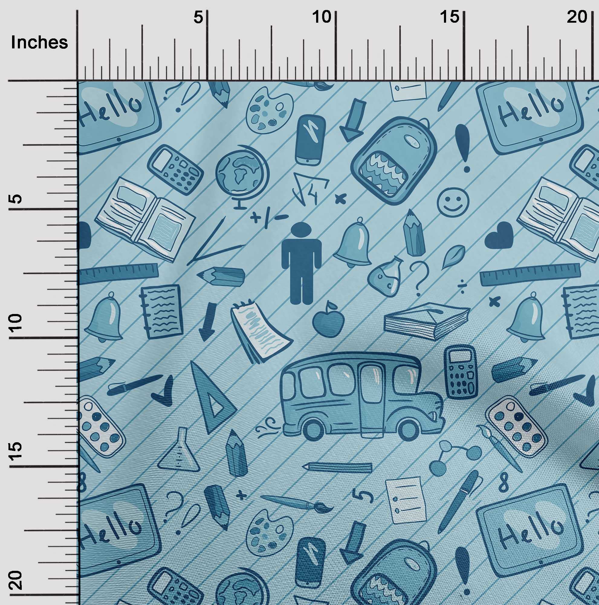 Premium Cotton Silk Baby Blue Fabric for Kids - 42 Inch Wide Quilting & Sewing Material by The Yard (Style 9116) - Perfect for DIY Baby Blankets, Clothing & Nursery Decor
