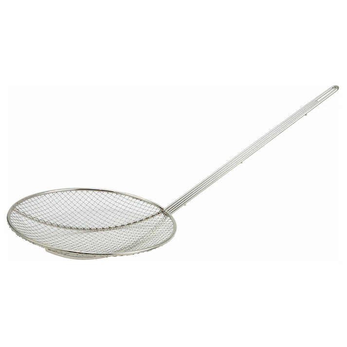 Winco 7 Round Coarse Mesh Skimmer with 13
