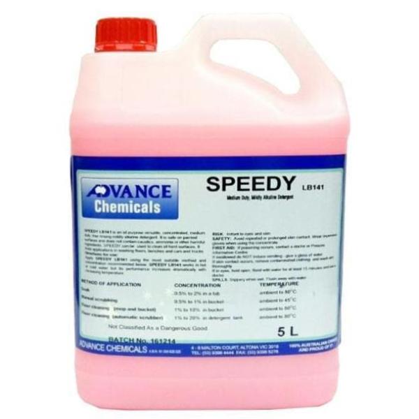 Advance Chemicals Speedy Alkaline Detergent 5L - Heavy Duty Industrial Cleaner for Commercial Kitchens, Restaurants & Food Processing Plants