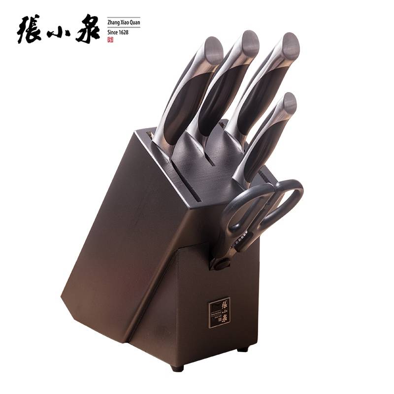 Premium Zhang Xiaoquan Knife Set (6-Piece) - High-Quality Stainless Steel Kitchen Knives for Professional Chefs & Home Cooking - Perfect for Slicing, Dicing & Chopping Vegetables, Meat & Fruits