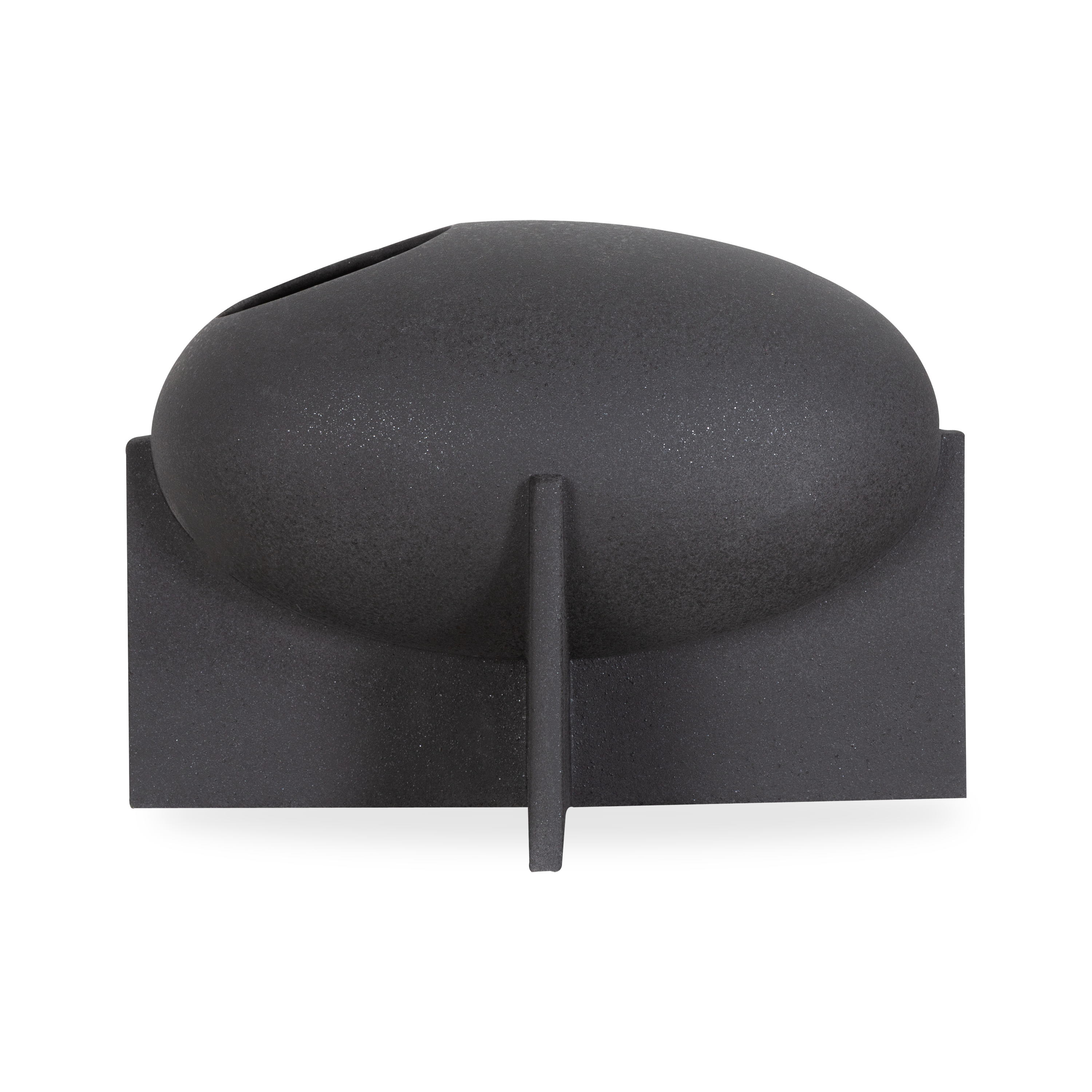 Amara Black Ceramic Vase - Modern Home Decor for Living Room, Bedroom & Office | Elegant Flower Vase for Centerpieces and Interior Design