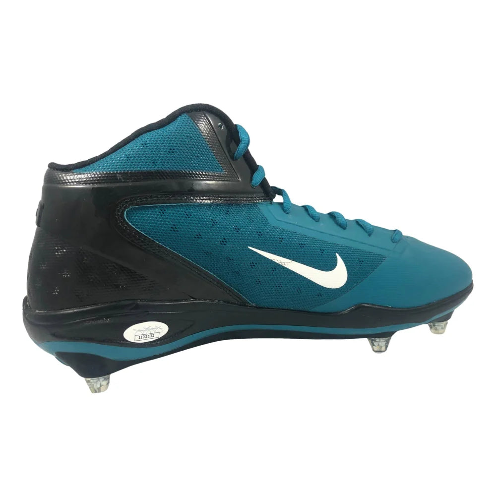 Brent Grimes Autographed Football Cleat - Tampa Bay Buccaneers, Miami Dolphins, Atlanta Falcons Player - JSA Certified - Perfect for NFL Memorabilia Collectors and Sports Fans Display