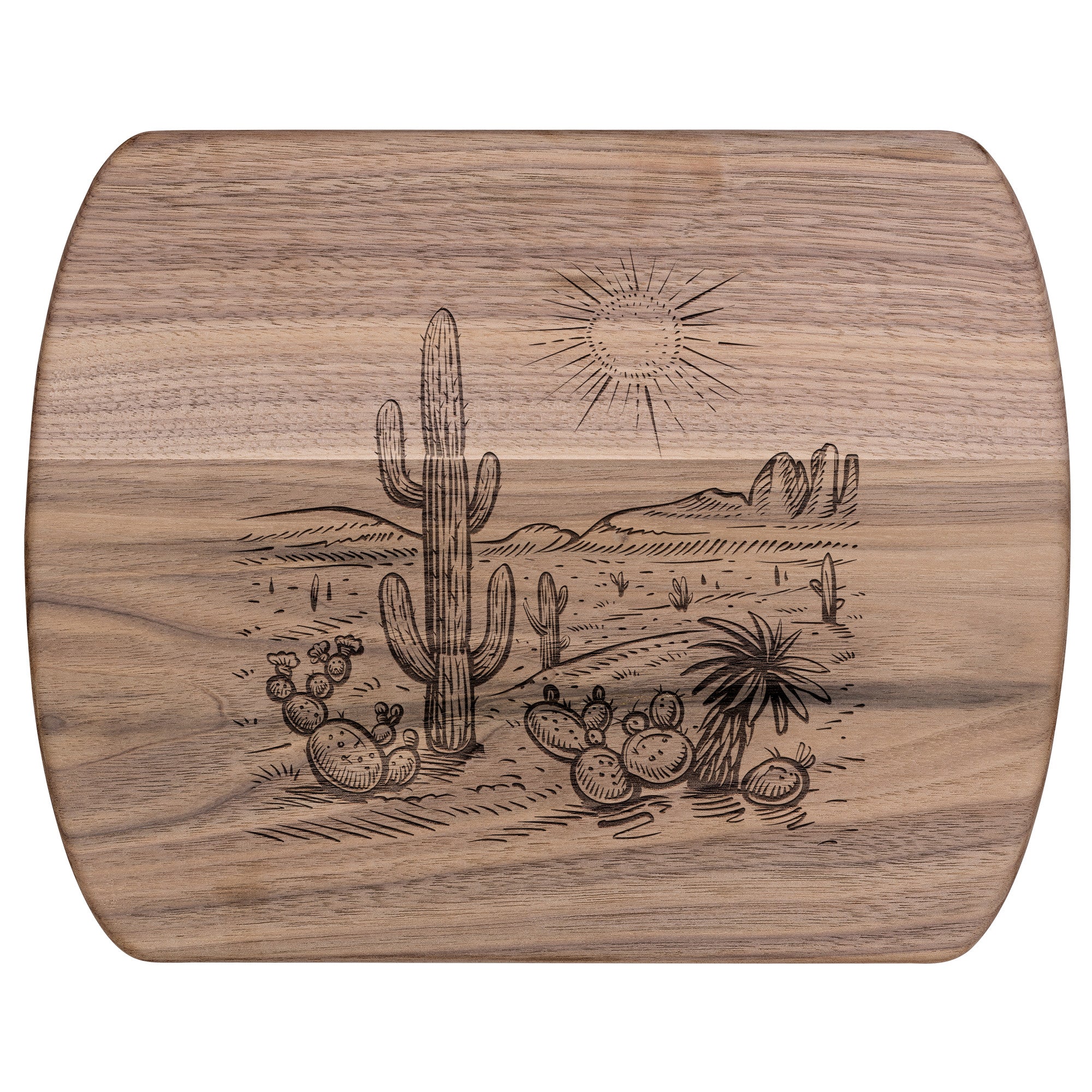 Premium Maple Wood Cutting Board with Walnut Wood Serving Board - 2 Sizes for Chopping, Serving & Entertaining - Perfect for Kitchen, Dining & Hosting Gifts