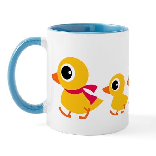 White/Blue Inside - Distracted Duck Mug