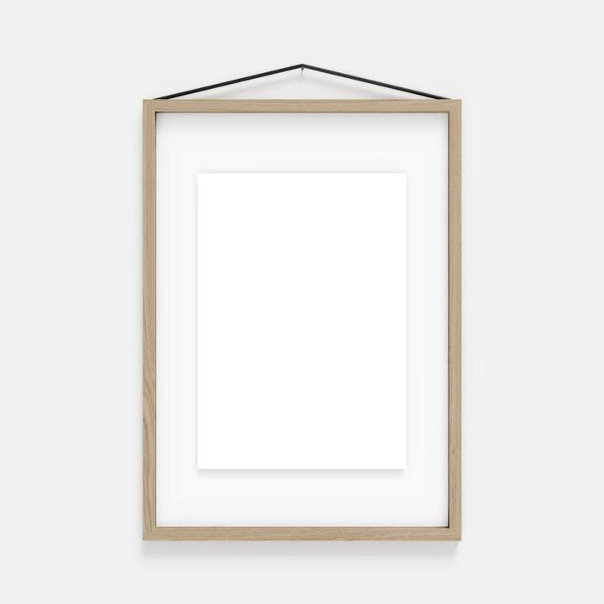 MOEBE Solid Oak Picture Frame - 6 Sizes for Wall Art, Photos & Home Decor | Perfect for Living Room, Bedroom & Office Display
