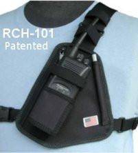 RCH 101 Radio Chest Harness - Adjustable & Durable Two-Way Radio Holder for Outdoor Activities, Hiking, Construction & Security Work