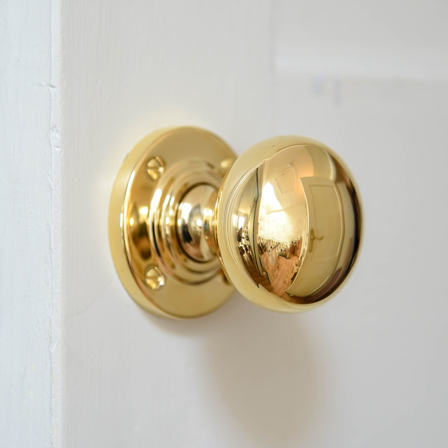 Polished Brass Large Bun Door Knobs - Vintage Style Cabinet & Drawer Pulls for Home Decor | Perfect for Bedroom, Kitchen & Bathroom Hardware Upgrade