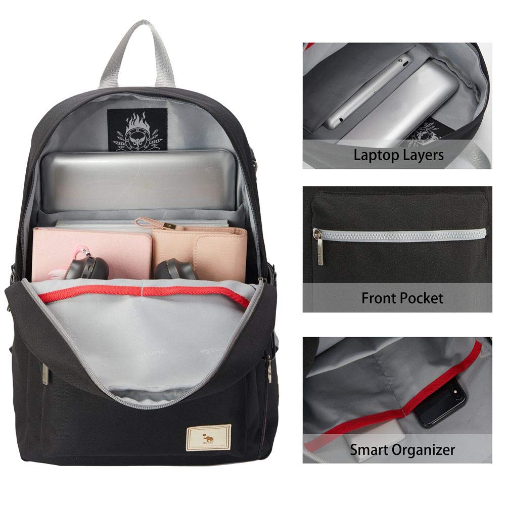 OIWAS Lightweight Casual Laptop Backpack for 13.3 Inch Notebook - Perfect for Work, School & Travel | Durable Daypack with Comfortable Straps