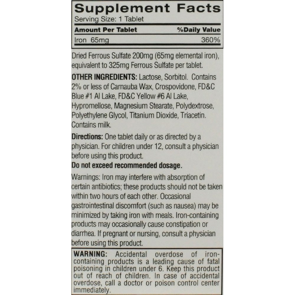 Feosol Ferrous Sulfate Iron Supplement - 120 Tablets (Pack of 10) | High Potency Iron Pills for Anemia & Low Iron Levels | Supports Energy & Vitality - Ideal for Pregnancy, Fatigue & Athletic Performance