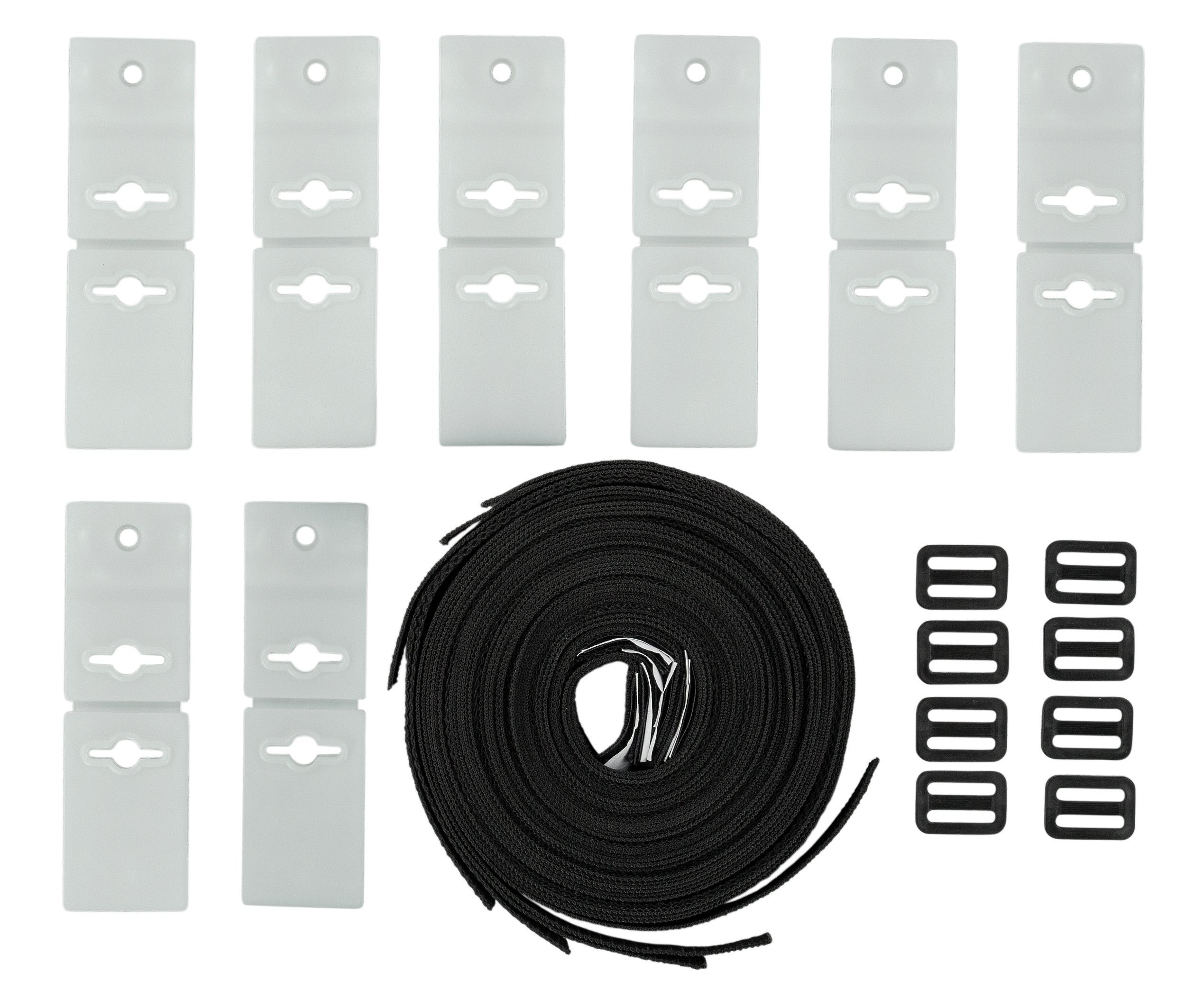 Sun2Solar Universal Solar Reel Attachment Strap Kit - Compatible with In-Ground & Above Ground Pool Solar Blanket Covers | Heavy-Duty Adjustable Straps for Easy Installation | Perfect for Backyard Swimming Pools, Spas & Hot Tubs