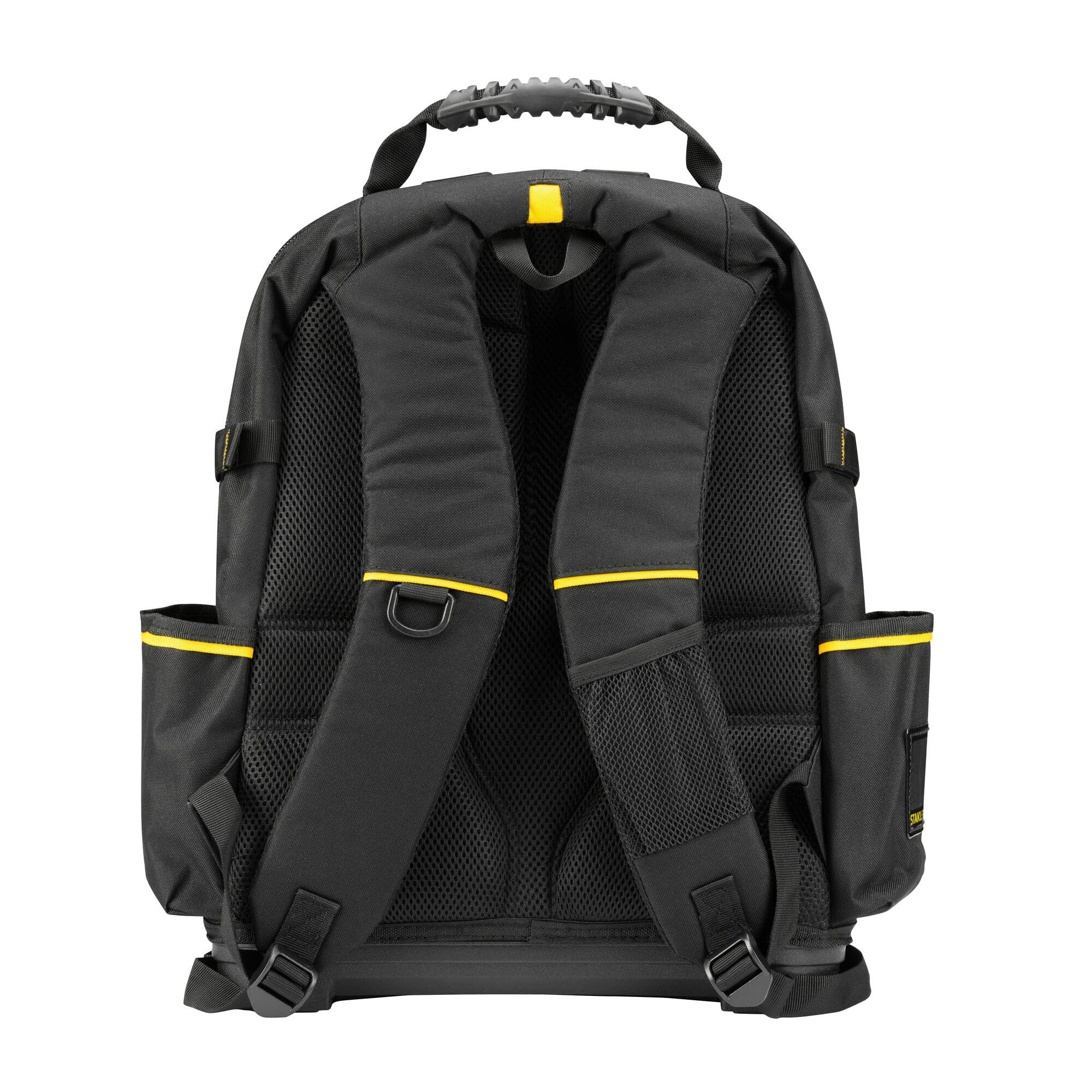 Stanley Heavy Duty Tool Backpack - Large Black Work Backpack for Construction, Tools & Equipment - Durable Storage for Job Sites, Camping & Outdoor Adventures