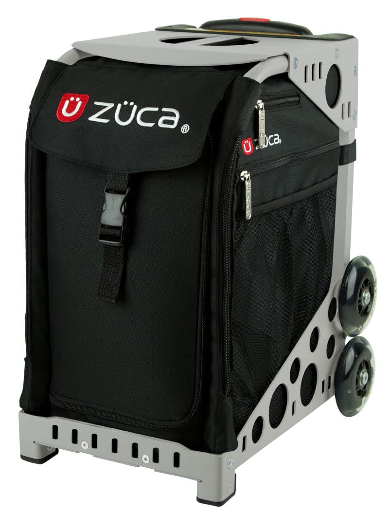 ZUCA Obsidian Sport Insert Bag with Gray Frame - 5 Packing Pouches & Toiletry Bag Set | Travel Organizer for Gym, Sports & Weekend Getaways