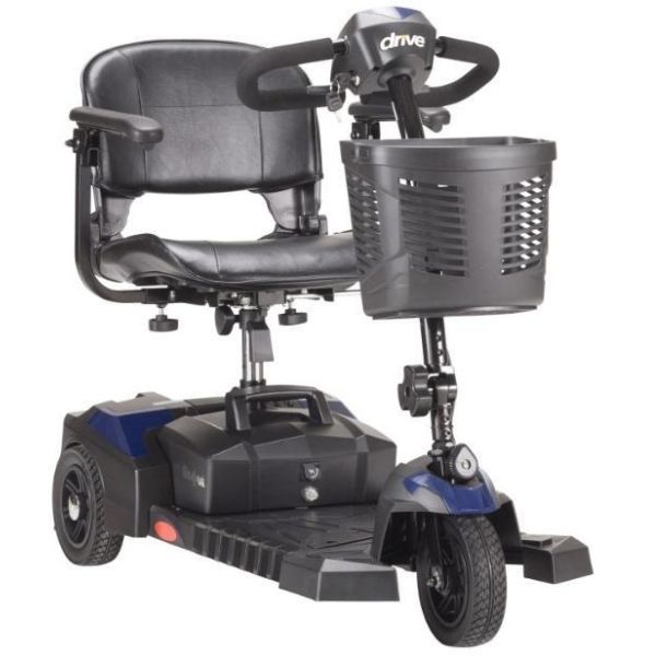 Drive Medical Scout 3 Wheel Mobility Scooter - Lightweight & Portable for Adults & Seniors - Ideal for Shopping, Travel & Outdoor Activities