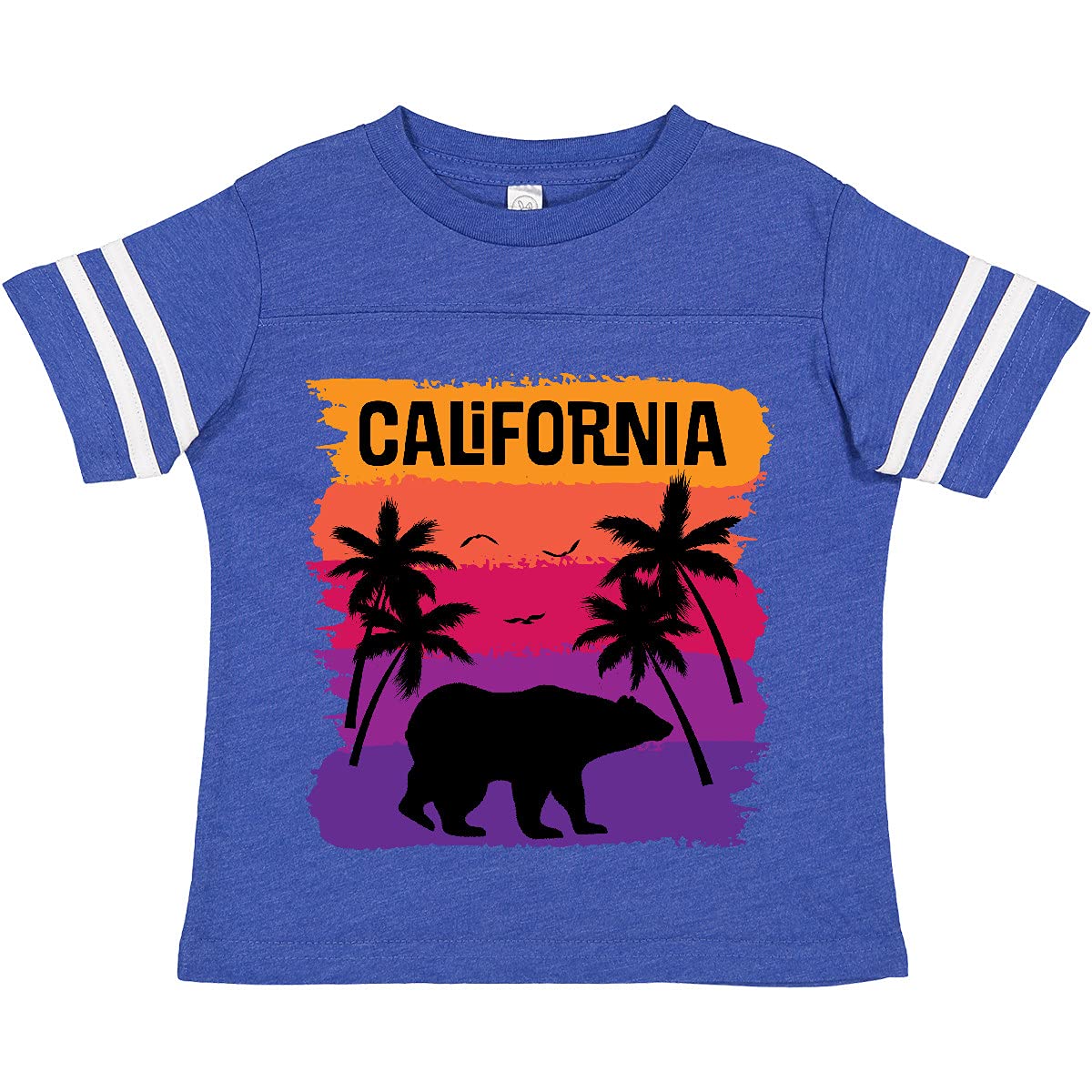 Inktastic California Sunset Vacation Beach Toddler T-Shirt - Cute Summer Graphic Tee for Boys & Girls - Perfect for Beach Trips, Family Vacations & Outdoor Adventures