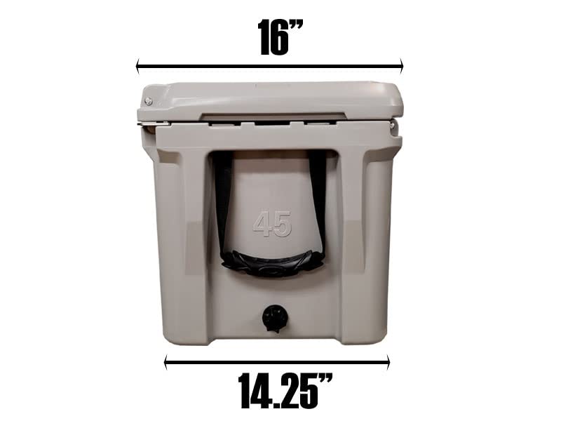 Fatboy 45 Quart Roto Molded Hard Sided Cooler - Army Camo | Heavy Duty Cooler for Camping, Fishing, Tailgating & Outdoor Adventures