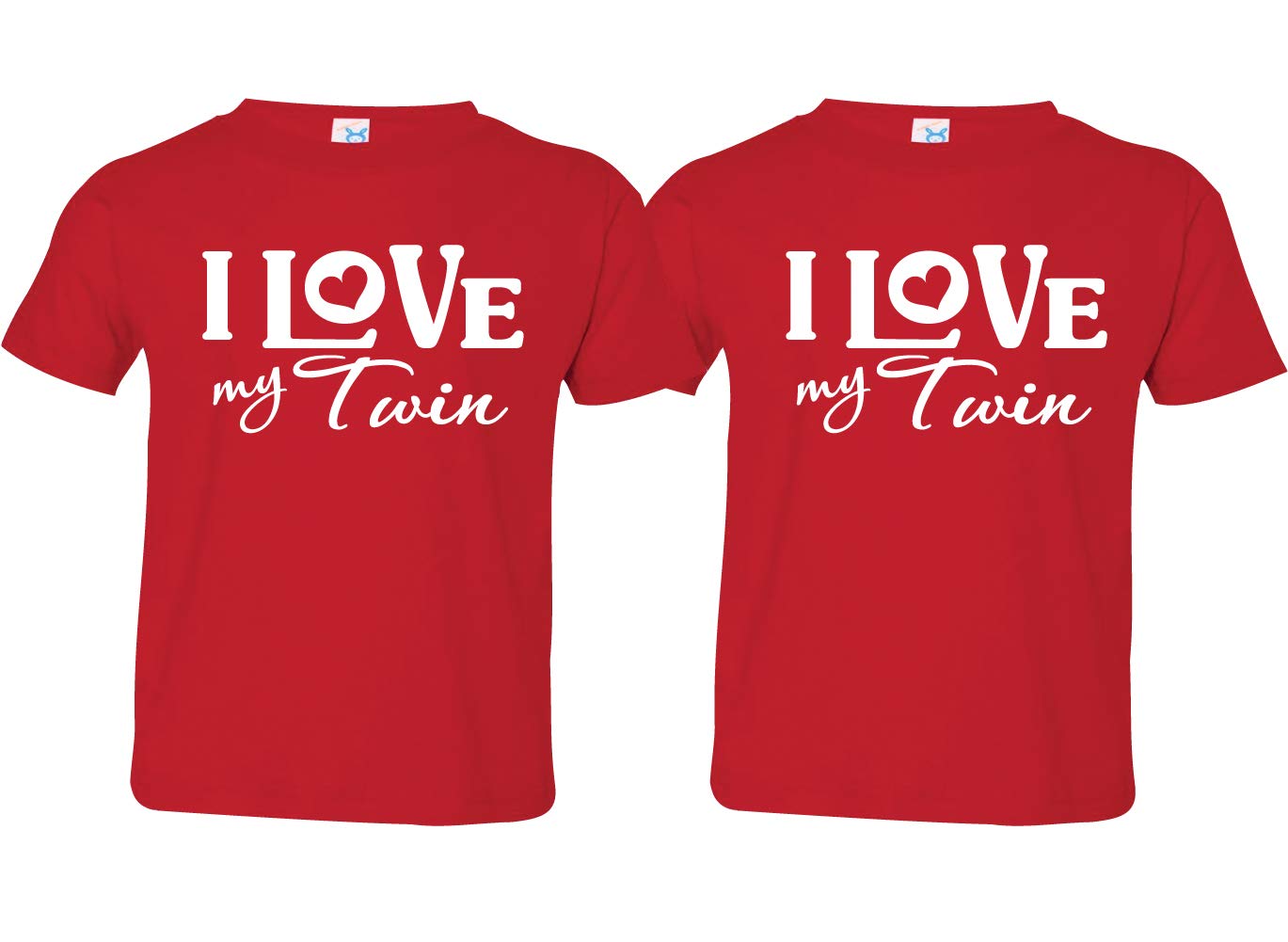 Boy & Girl Womb Mates Matching T-Shirts Set - Twin 1 & Twin 2 Sibling Outfits - Perfect for Twin Pregnancy Announcements, Baby Showers, and Sibling Photo Shoots