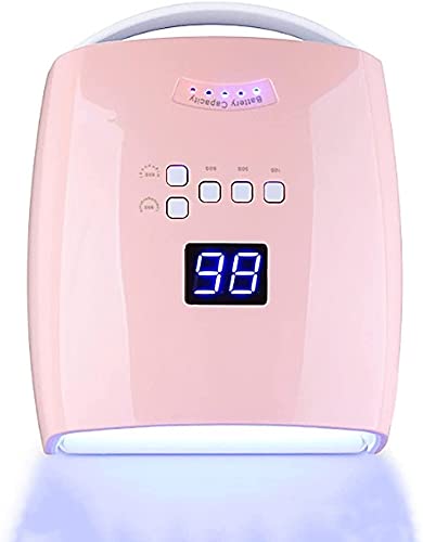 Rechargeable 48W UV LED Gel Nail Lamp - Professional Cordless Nail Polish Curing Light for Manicures & Nail Art | Fast Drying Salon-Quality Nail Dryer for Home & Professional Use