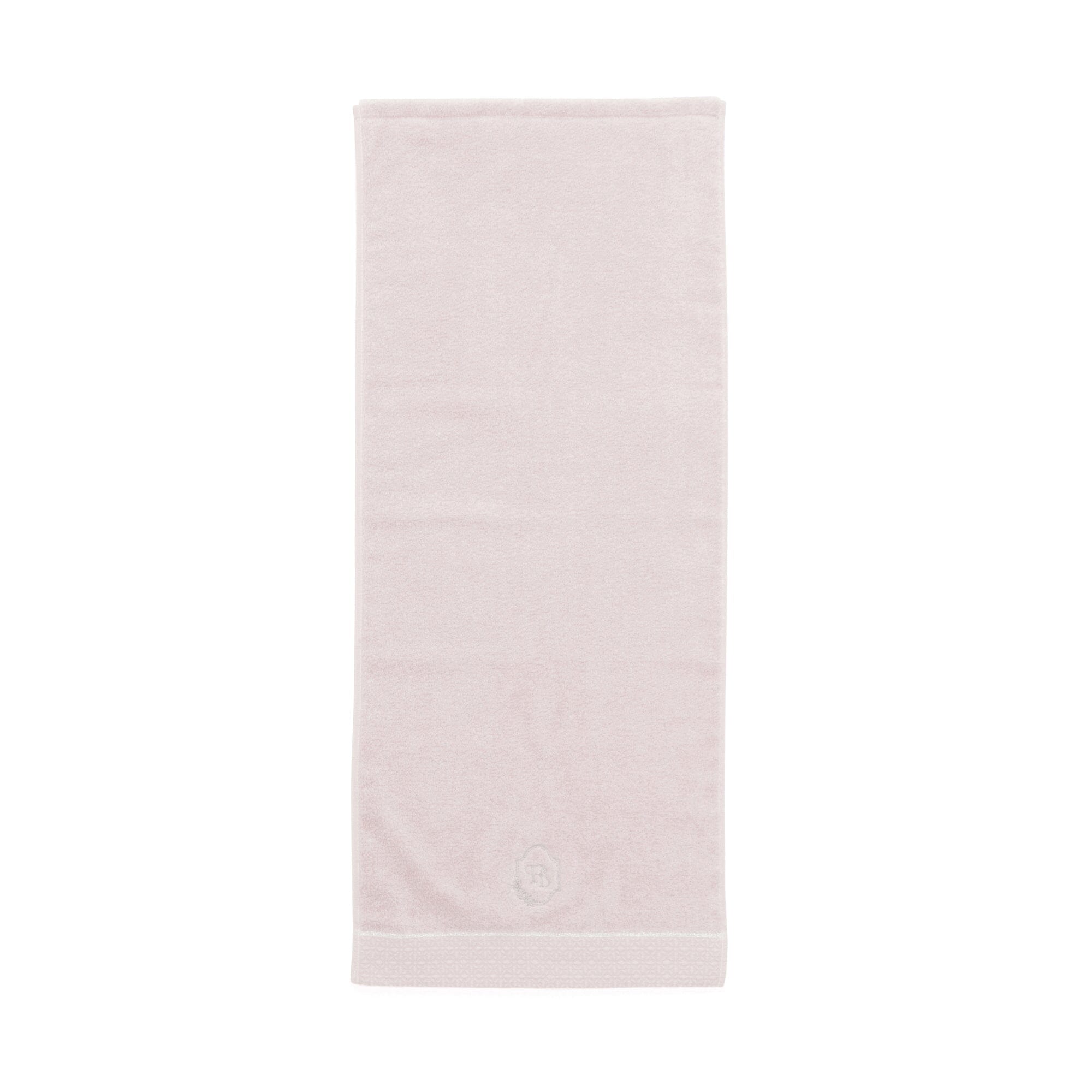 Embroidered Soft Face Towel - Premium Pink Bath Towel for Gentle Skincare & Makeup Removal - Perfect for Spa, Gym, Travel & Daily Beauty Routine