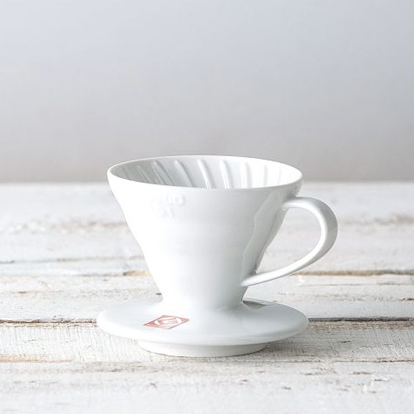 Hario V60 Ceramic Coffee Dripper - Premium Pour Over Coffee Maker for Home Brewing, Perfect for Single Cup or Small Batch Coffee Lovers - Ideal for Morning Brews, Office Use & Camping Trips