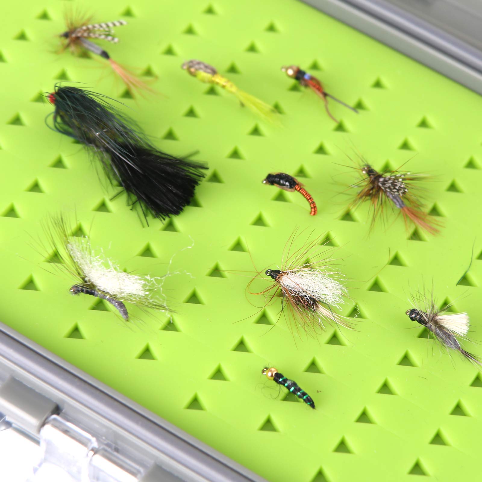 Maxcatch Two-Sided Waterproof Fly Box with Easy Grip Foam - Durable Jig Storage for Fly Fishing - Multiple Sizes (Small/Medium/Large) - Perfect for Trout, Bass, and Saltwater Fly Fishing Trips