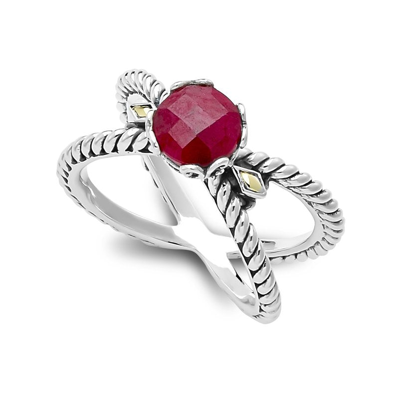 Glow X Ring Ruby - Elegant & Durable Ruby Ring for Women | Perfect for Engagement, Anniversary & Special Occasions | Handcrafted Jewelry Gift for Her