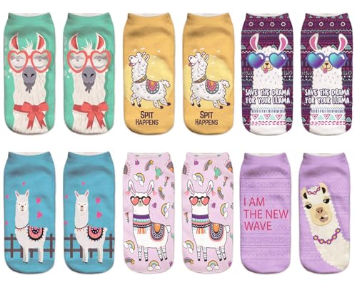 6 Pairs- Cool Llama