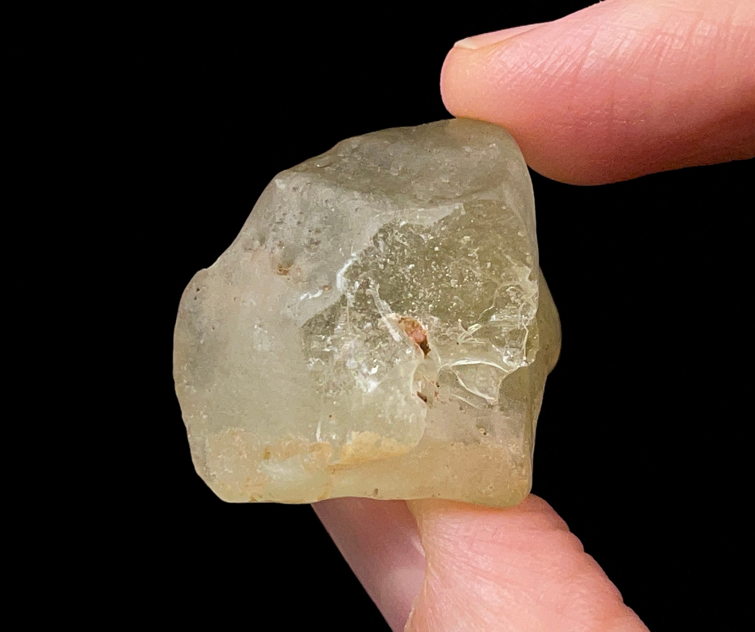 Natural Libyan Desert Glass Raw Crystal - Rare B Grade Mineral Specimen for Collectors, Healing Stones & Unique Home Decor | Perfect for Crystal Healing, Meditation & Gifting (52172)