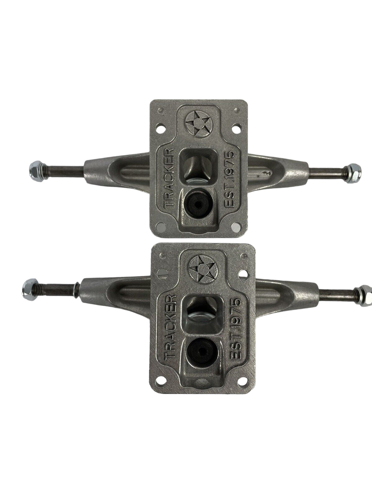 Tracker Trucks 139mm Polished Skateboard Trucks - Hollow Kingpin for 8.25