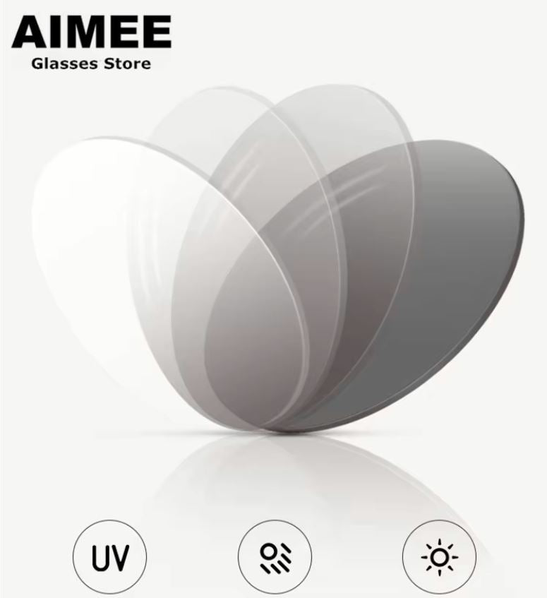 Aimee MR Series Progressive Photochromic Lenses - Transition Lenses for Reading & Outdoor Activities - Clear to Dark Adaptive Eyeglass Lenses for Men & Women - Perfect for Driving, Work & Daily Use