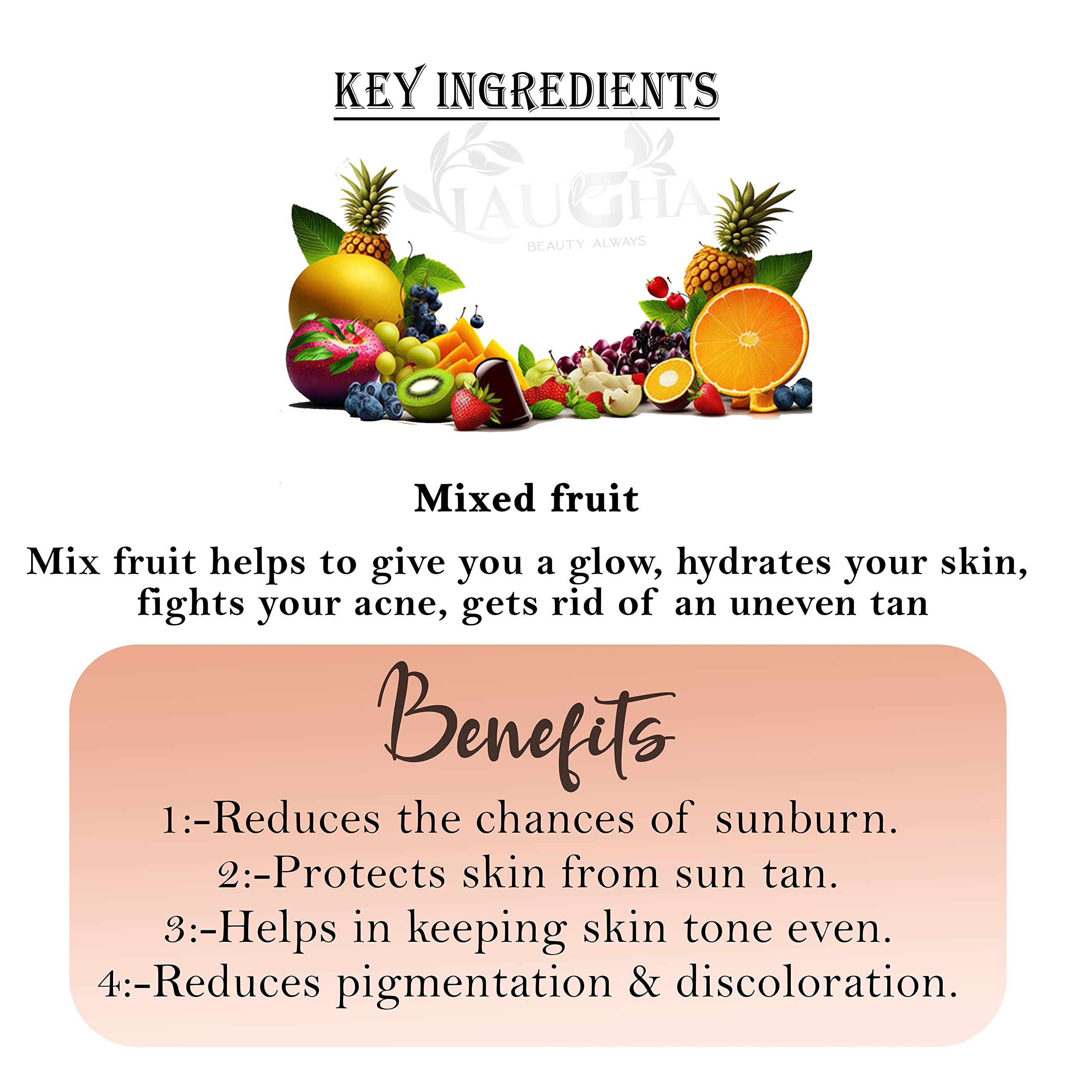 Laugha Whitening Body Lotion SPF 45+ - Brightening Moisturizer for Face, Hands & Body - Pack of 3 x 100ml Bottles - Perfect for Daily Sun Protection & Skin Lightening Care
