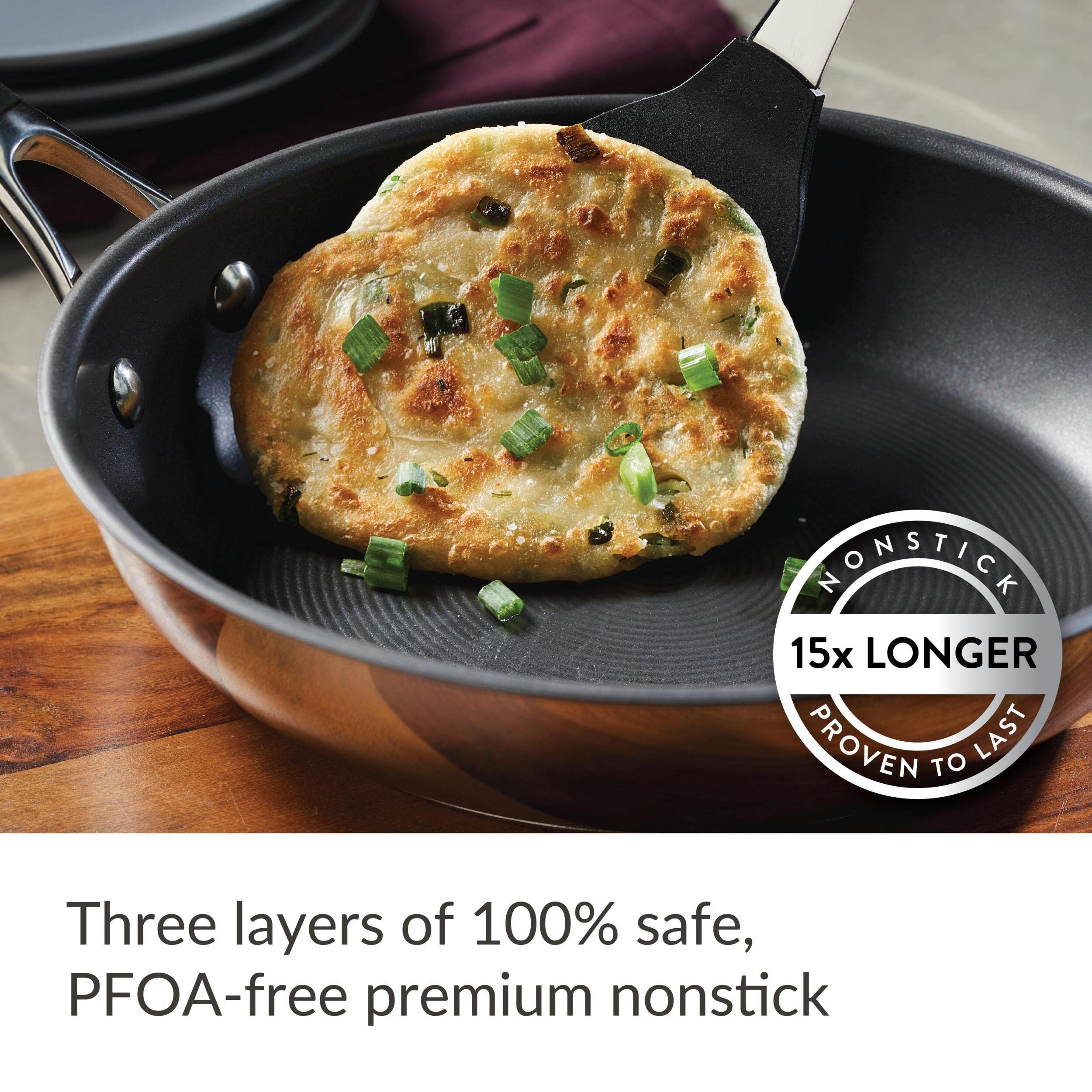 Circulon Momentum 11-Piece Stainless Steel Nonstick Cookware Set with Glass Lids - Pots & Pans for Induction Cooking, Oven & Dishwasher Safe - Perfect for Home Chefs & Professional Kitchens