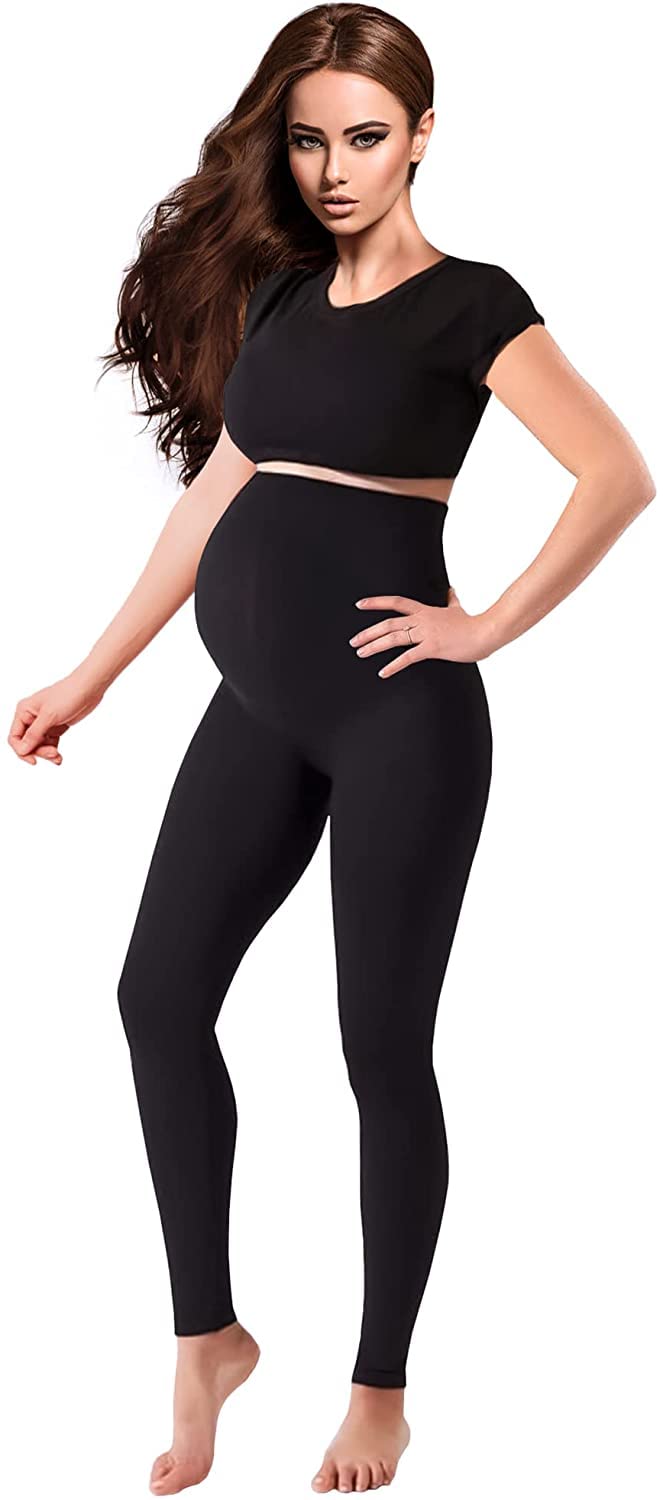Terramed Just Think Comfort Maternity Leggings - Pregnancy Compression Stockings (8-12 mmHg) for Swelling Relief & Leg Cramps - Perfect for Work, Exercise & Everyday Comfort