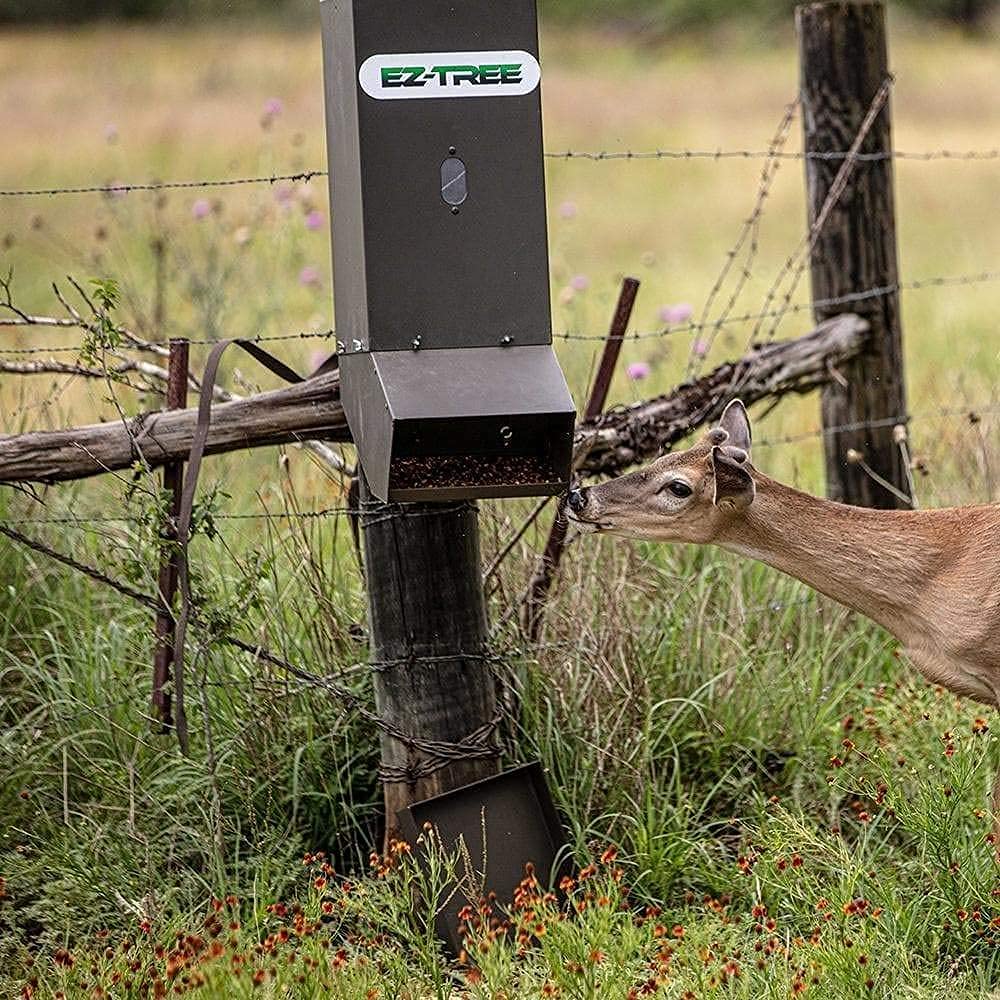 ASF All Seasons Feeders EZ Deer Tree Protein Feeder - Automatic Deer Feeder for Protein, Corn, Rice Bran & Attractants - Perfect for Hunting, Wildlife Observation & Deer Nutrition Management