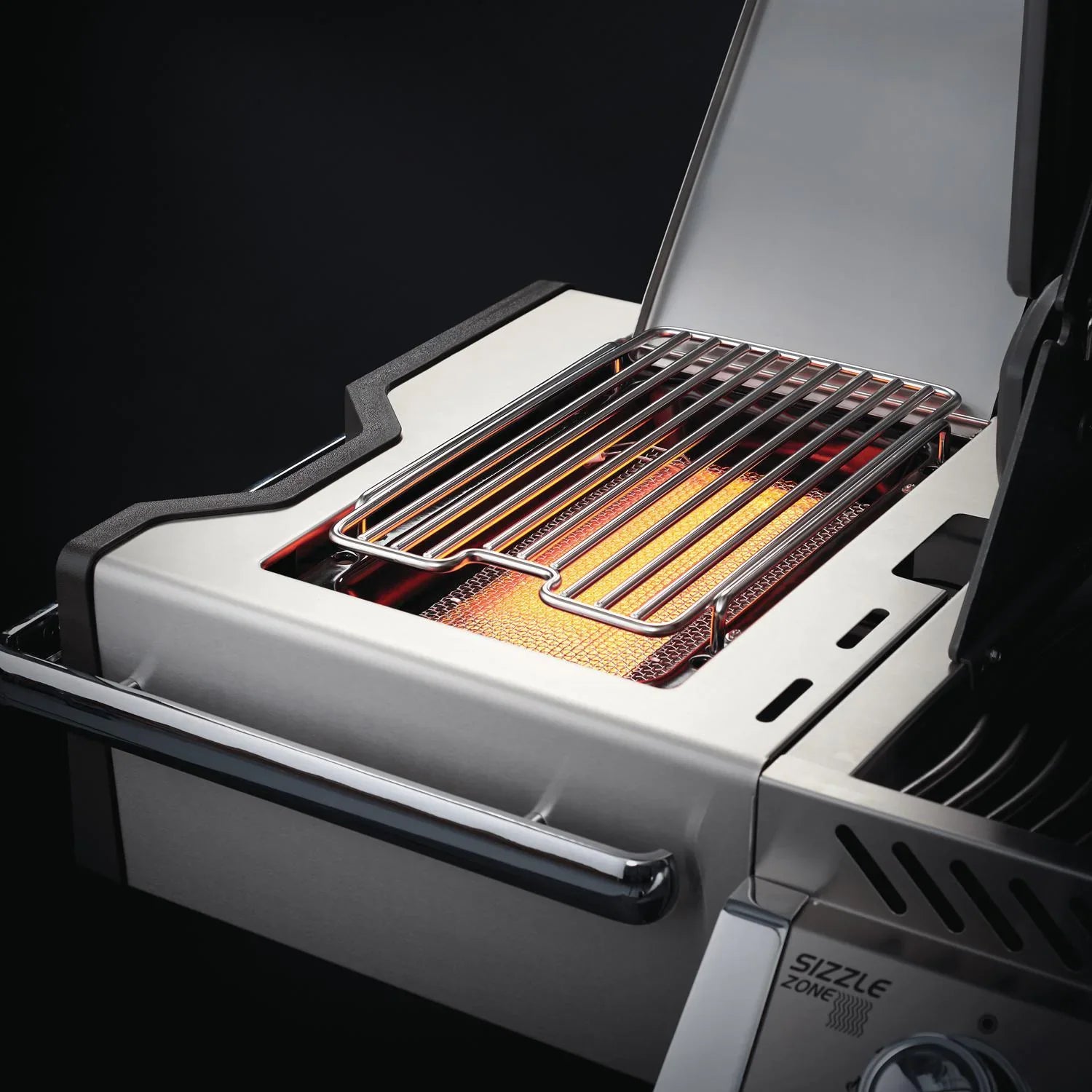Napoleon Prestige Pro 665 RSIB Gas Grill with Infrared Sizzle Zone - PRO665RSIBPSS 3 Burner Stainless Steel Outdoor BBQ Grill for Backyard, Patio & Tailgating Parties