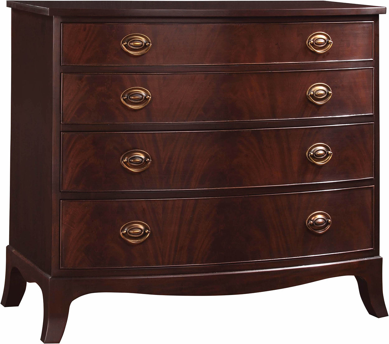 Whitehall Four Drawer Nightstand - Modern Bedside Table with Storage, Solid Wood Bedroom Furniture for Home Decor | Perfect for Bedrooms, Guest Rooms & Apartments