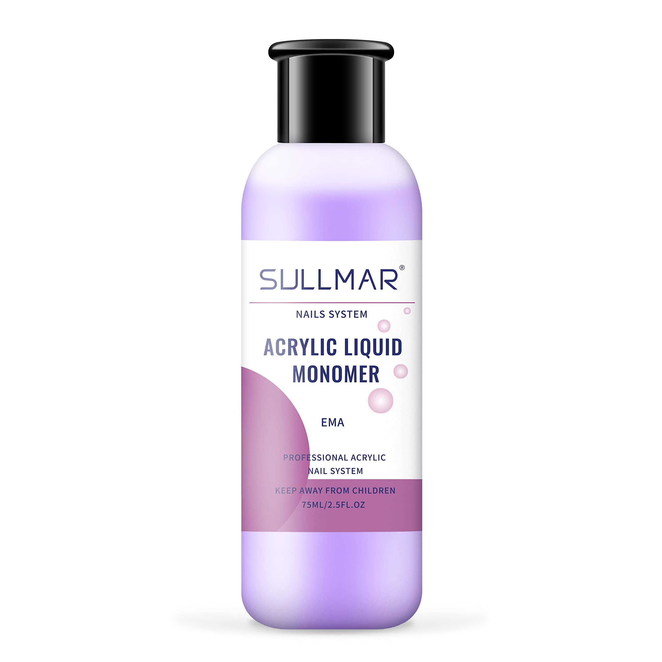 Professional Acrylic Monomer Liquid for Nails - 75ml (2.5FL.OZ) - Strong & Fast-Drying Nail Extension Solution for Salon & DIY Manicures at Home