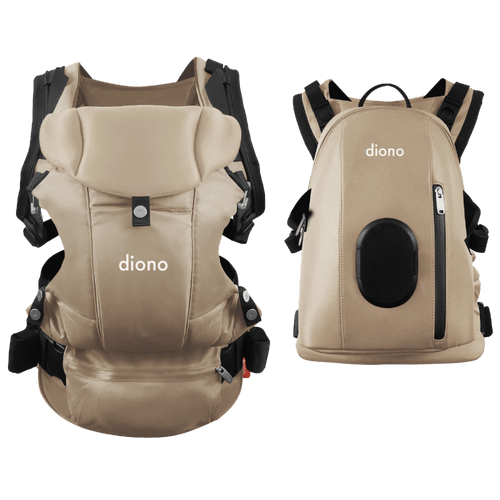 Diono Carus Complete 4-in-1 Baby Carrier with Detachable Backpack - Convertible Infant to Toddler Carrier for Hands-Free Parenting, Hiking & Travel