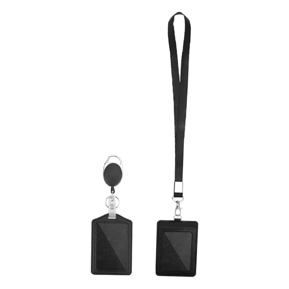 1 Set Durable ID Badge Holder with Can Buckle - Secure Work Access Card Holder for Employees, Students & Professionals | Perfect for Office, School, Campus & Events