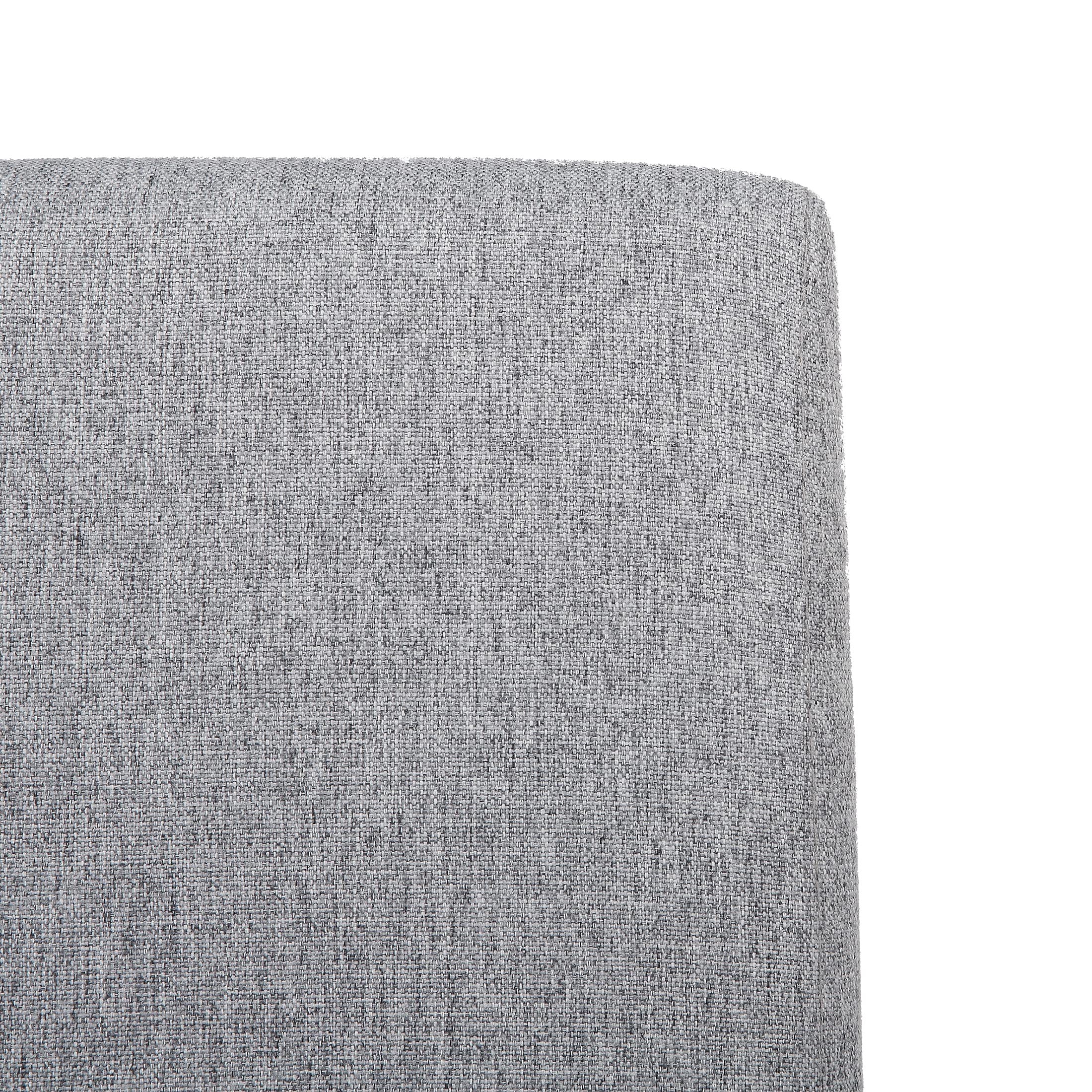 WestinTrends Linox Upholstered Dining Room Chairs Set of 2 - Modern Parsons Kitchen Chairs with Solid Wood Legs & Linen Fabric, Gray - Perfect for Dining Tables & Home Decor